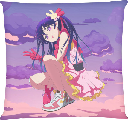 Square Throw Pillow - Oshi no ko 2 - Mfest