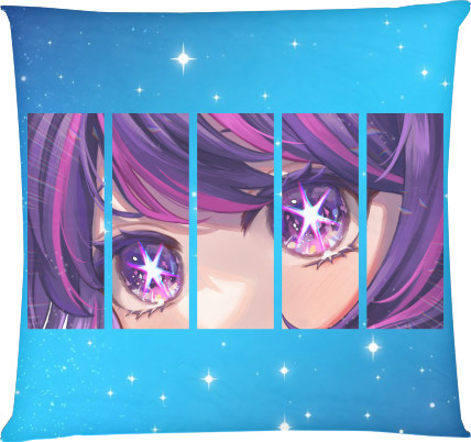 Square Throw Pillow - Oshi no ko 3 - Mfest