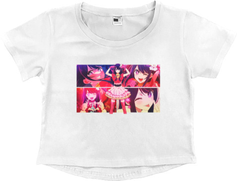 Women's Cropped Premium T-Shirt - Oshi no ko 4 - Mfest