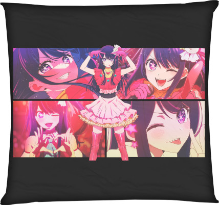 Square Throw Pillow - Oshi no ko 4 - Mfest