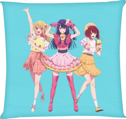 Square Throw Pillow - Oshi no ko 6 - Mfest