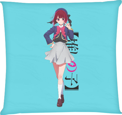 Square Throw Pillow - Oshi no ko 7 - Mfest