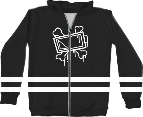 Unisex Zip-through Hoodie 3D -  Uzi jacket - Mfest