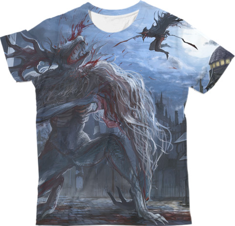 Man's T-shirt 3D -  Bloodborne art - Mfest