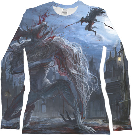 Women's Longsleeve Shirt 3D -  Bloodborne art - Mfest