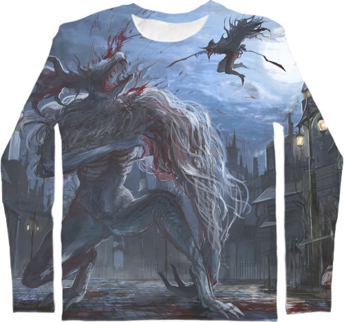 Men's Longsleeve Shirt 3D -  Bloodborne art - Mfest