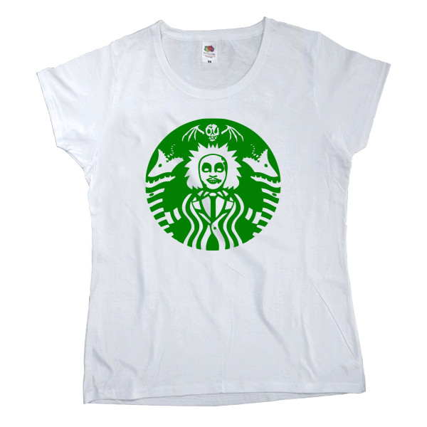 Women's T-shirt Fruit of the loom - Beetlejuice Starbucks - Mfest