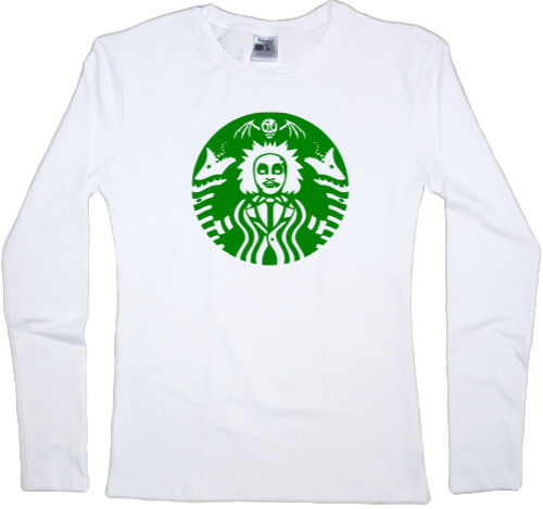 Women's Longsleeve Shirt - Beetlejuice Starbucks - Mfest