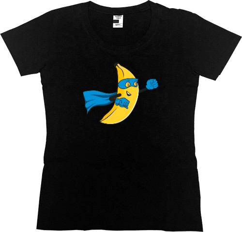 Women's Premium T-Shirt - Superhero Banana - Mfest