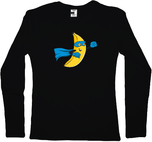 Women's Longsleeve Shirt - Superhero Banana - Mfest