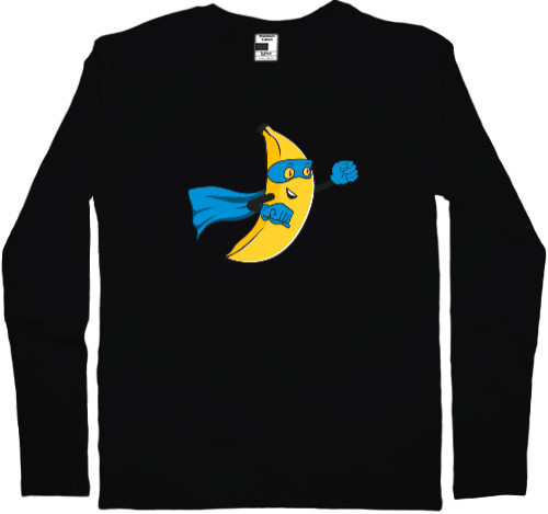 Kids' Longsleeve Shirt - Superhero Banana - Mfest