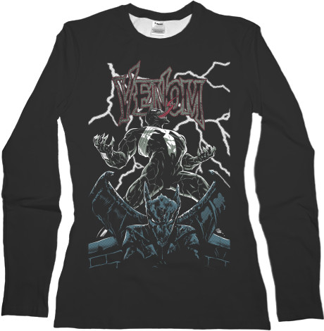 Women's Longsleeve Shirt 3D - Venom Marvel - Mfest