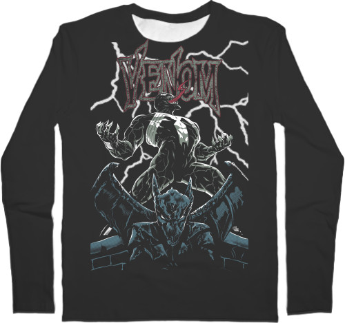 Men's Longsleeve Shirt 3D - Venom Marvel - Mfest