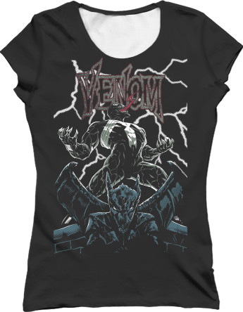 Women's T-Shirt 3D - Venom Marvel - Mfest