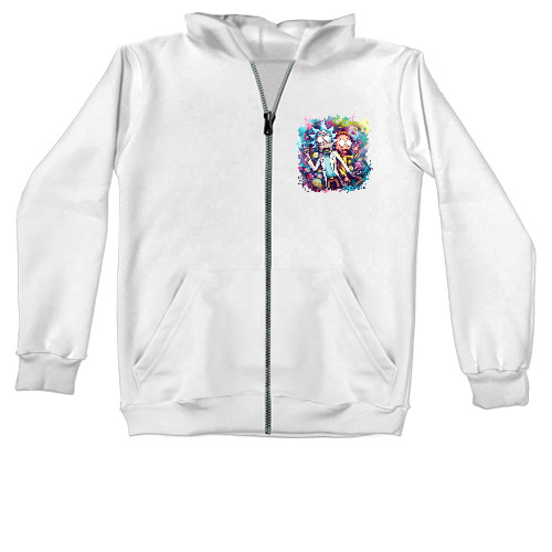 Unisex Zip-through Hoodie - Rick and Morty 25 - Mfest