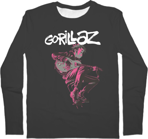 Kids' Longsleeve Shirt 3D - Gorillaz - Mfest