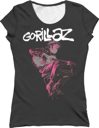 Women's T-Shirt 3D - Gorillaz - Mfest