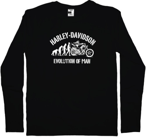 Kids' Longsleeve Shirt - Harley davidson evolution - Mfest