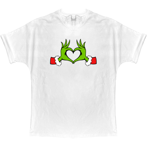 T-shirt Oversize -  Grinch heart - Mfest