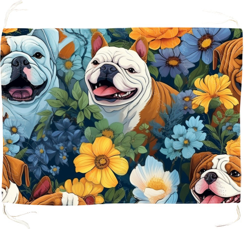 Flag -  Cute English Bulldog - Mfest