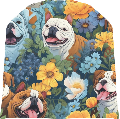 Hat 3D -  Cute English Bulldog - Mfest