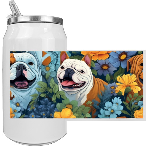 Aluminum Can -  Cute English Bulldog - Mfest