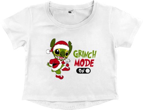 Women's Cropped Premium T-Shirt - Grinch mode - Mfest