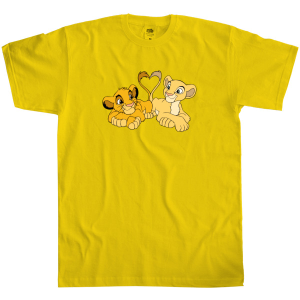 Men's T-Shirt Fruit of the loom - Simba and Nala - Mfest