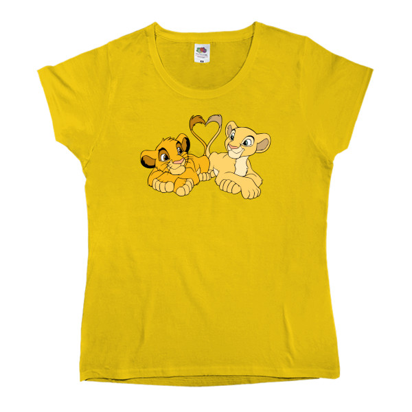 Women's T-shirt Fruit of the loom - Simba and Nala - Mfest