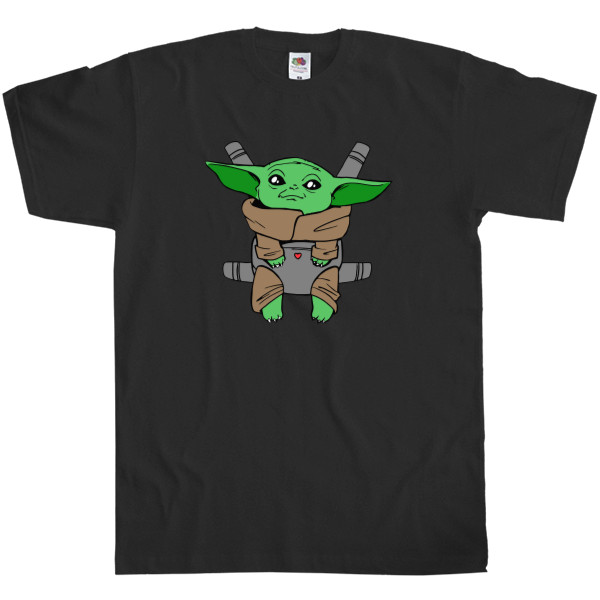 Men's T-Shirt Fruit of the loom - Cute Baby Yoda  - Mfest