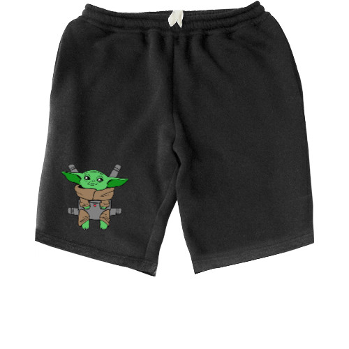 Men's Shorts - Cute Baby Yoda  - Mfest