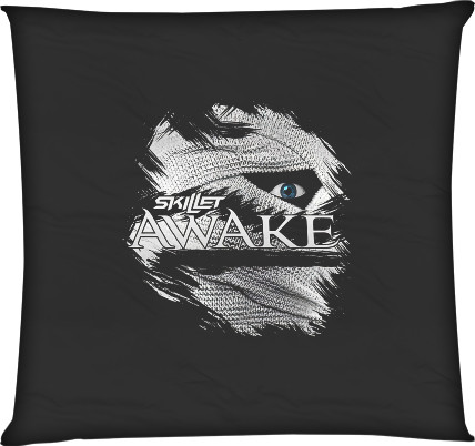 Square Throw Pillow - Skillet Awake  - Mfest