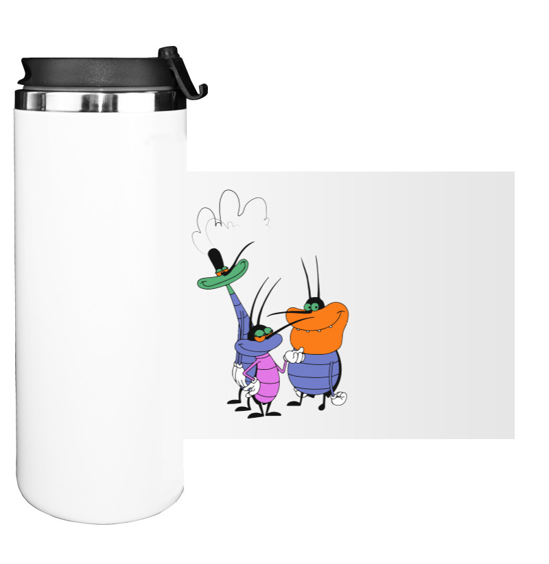 Water Bottle on Tumbler - Оггі та Кукарачі  - Mfest