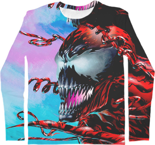 Men's Longsleeve Shirt 3D - Веном Арт - Mfest