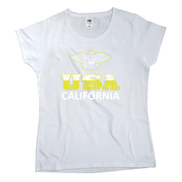 Women's T-shirt Fruit of the loom - USA California - Mfest