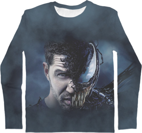 Men's Longsleeve Shirt 3D - Venom - Mfest