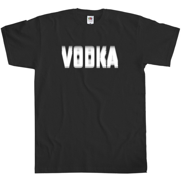 Men's T-Shirt Fruit of the loom - Vodka Glitch Effect - Mfest