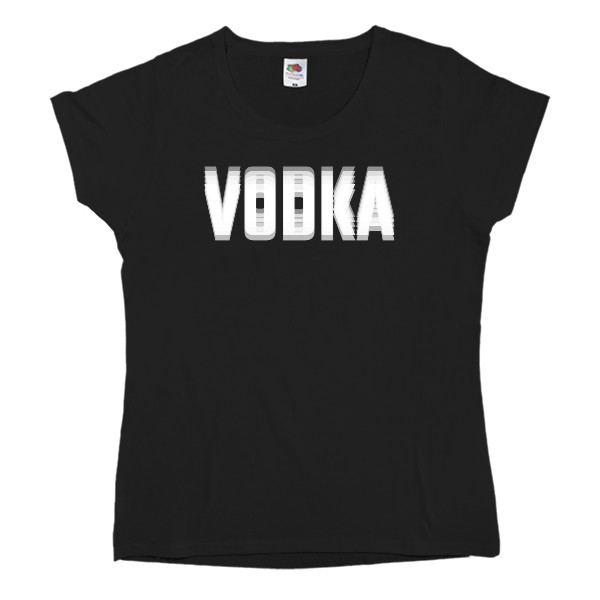 Women's T-shirt Fruit of the loom - Vodka Glitch Effect - Mfest