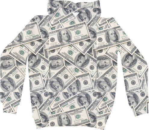 Unisex Hoodie 3D - Dollars - Mfest