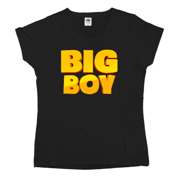 Приколы для него - T-shirt Classic Women's Fruit of the loom - Big Boy - Mfest