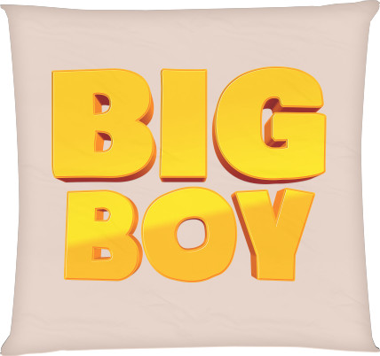 Square Throw Pillow - Big Boy - Mfest