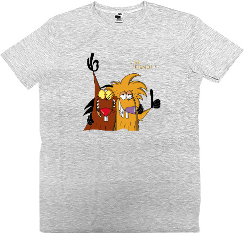 Men’s Premium T-Shirt - Angry Beavers Best Friends - Mfest