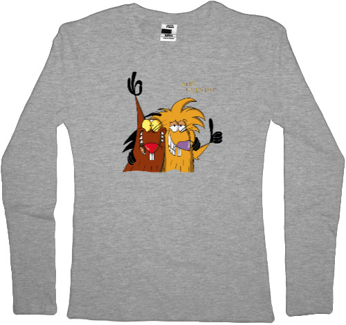 Women's Longsleeve Shirt - Angry Beavers Best Friends - Mfest