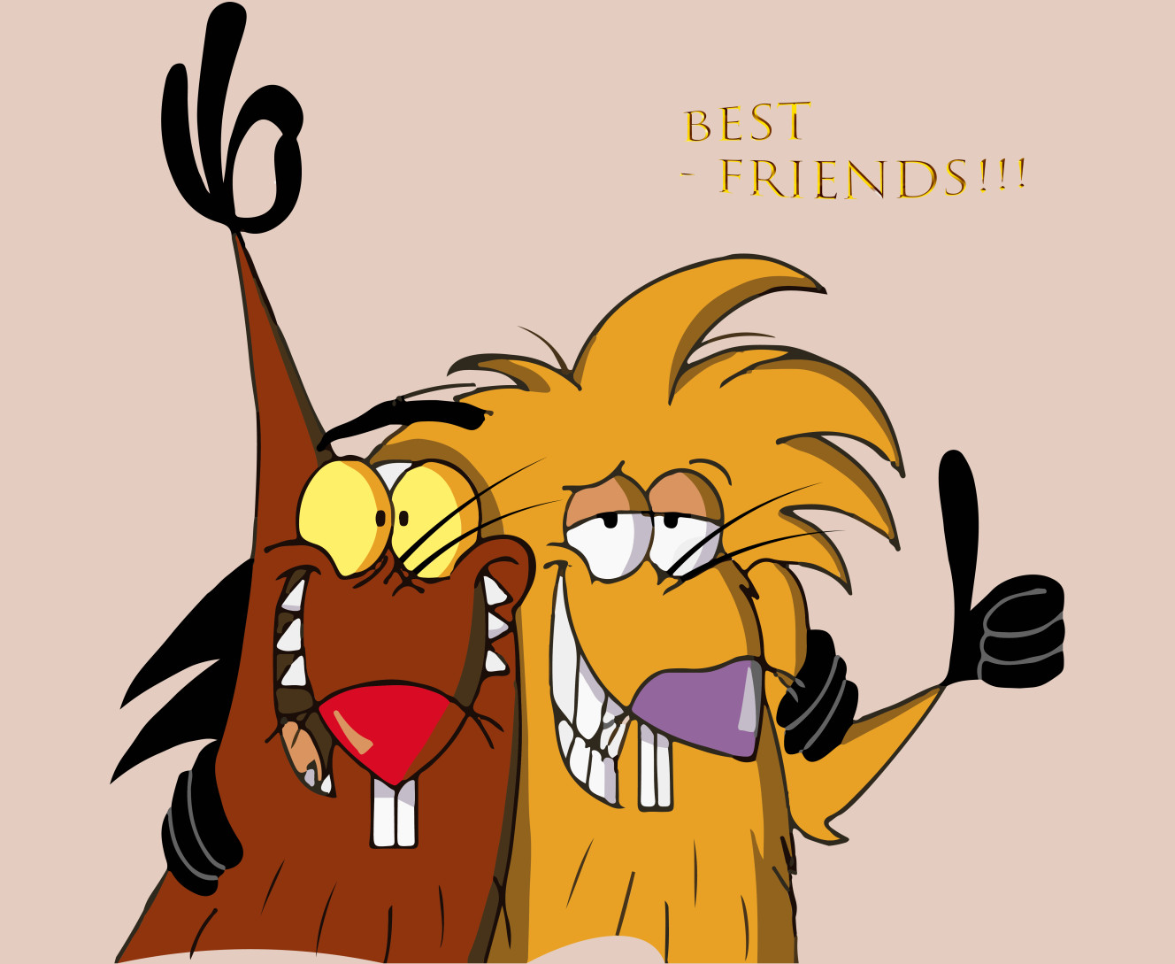 Mouse Pad - Angry Beavers Best Friends - Mfest