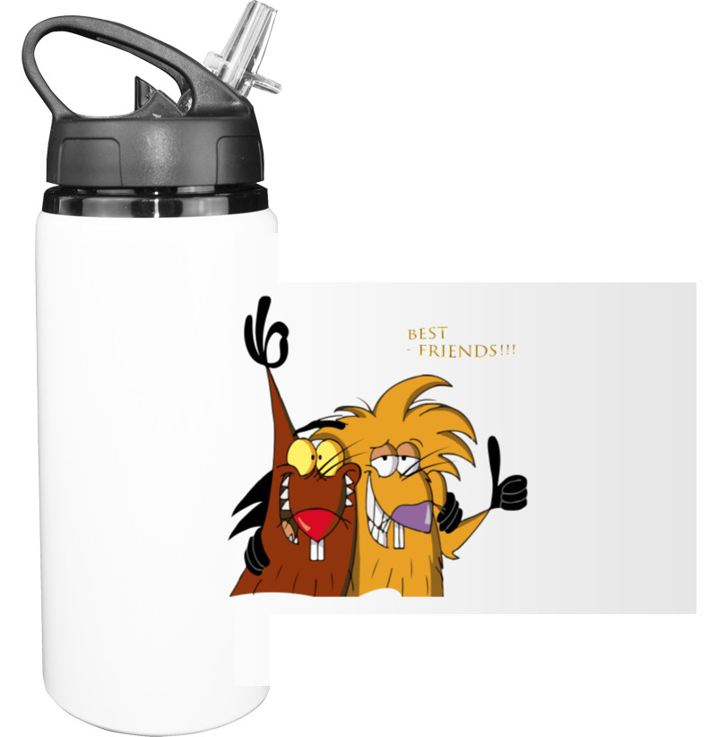 Sport Water Bottle - Angry Beavers Best Friends - Mfest