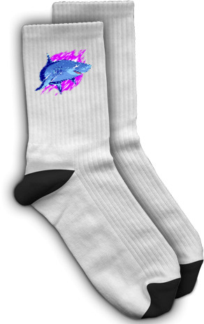 Socks - Shark Neon - Mfest