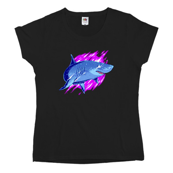 Women's T-shirt Fruit of the loom - Shark Neon - Mfest