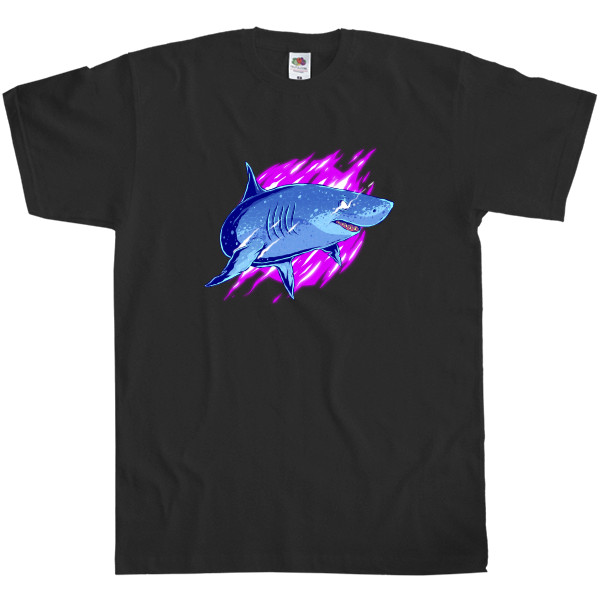 Kids' T-Shirt Fruit of the loom - Shark Neon - Mfest