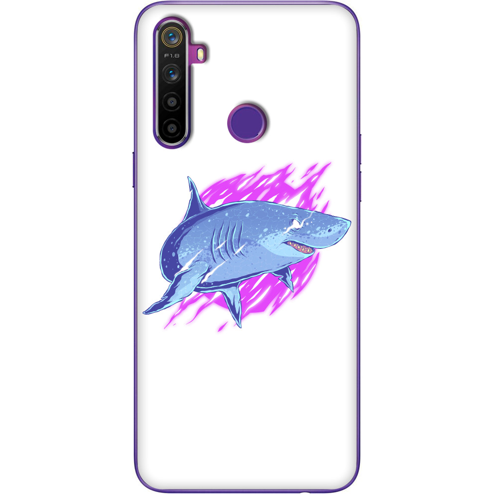 Чехол Realme - Shark Neon - Mfest