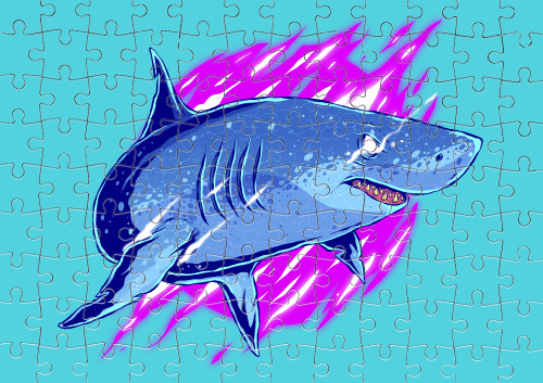 Puzzle - Shark Neon - Mfest